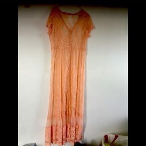 Lace overlay. No tag, Vintage, BEAUTIFUL!!!